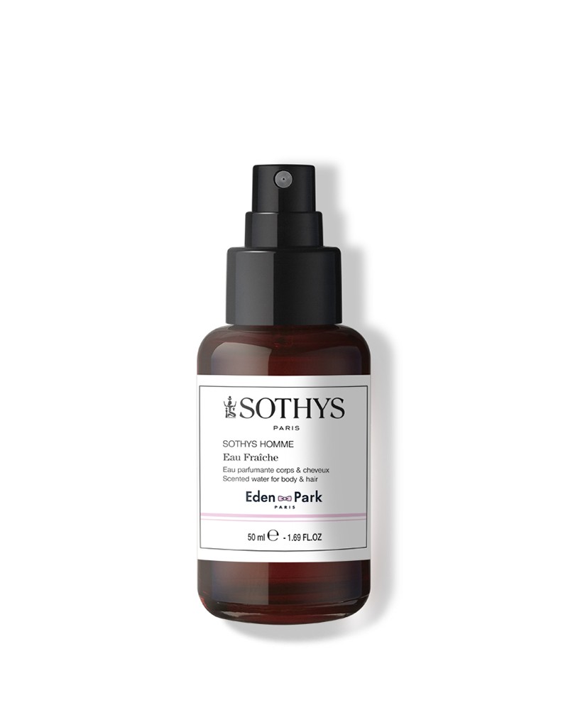 Acqua profumata per viso, corpo e capelli Sothys. Beauty routine uomo