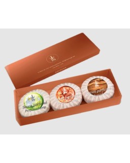 Trio saponi profumati Sothys | Limone, sandalo, cannella